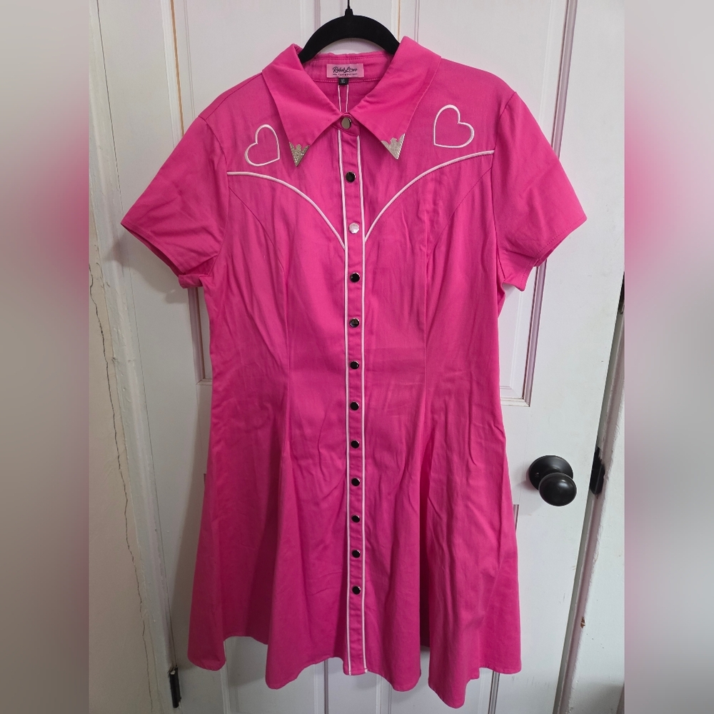 Rebel Love Pink Western Dress